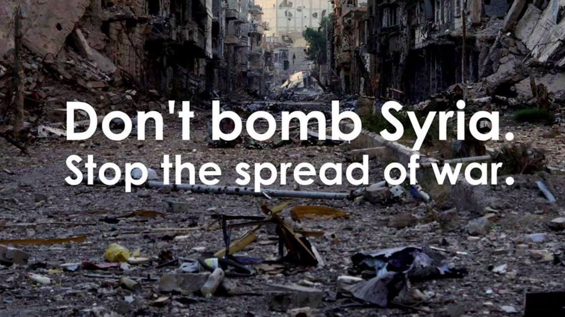 Don't Bomb Syria